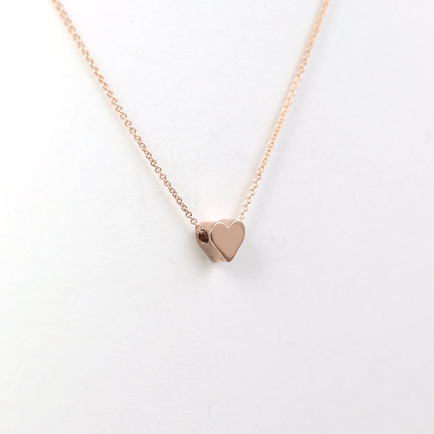 14K 6MM HEART NECKLACE