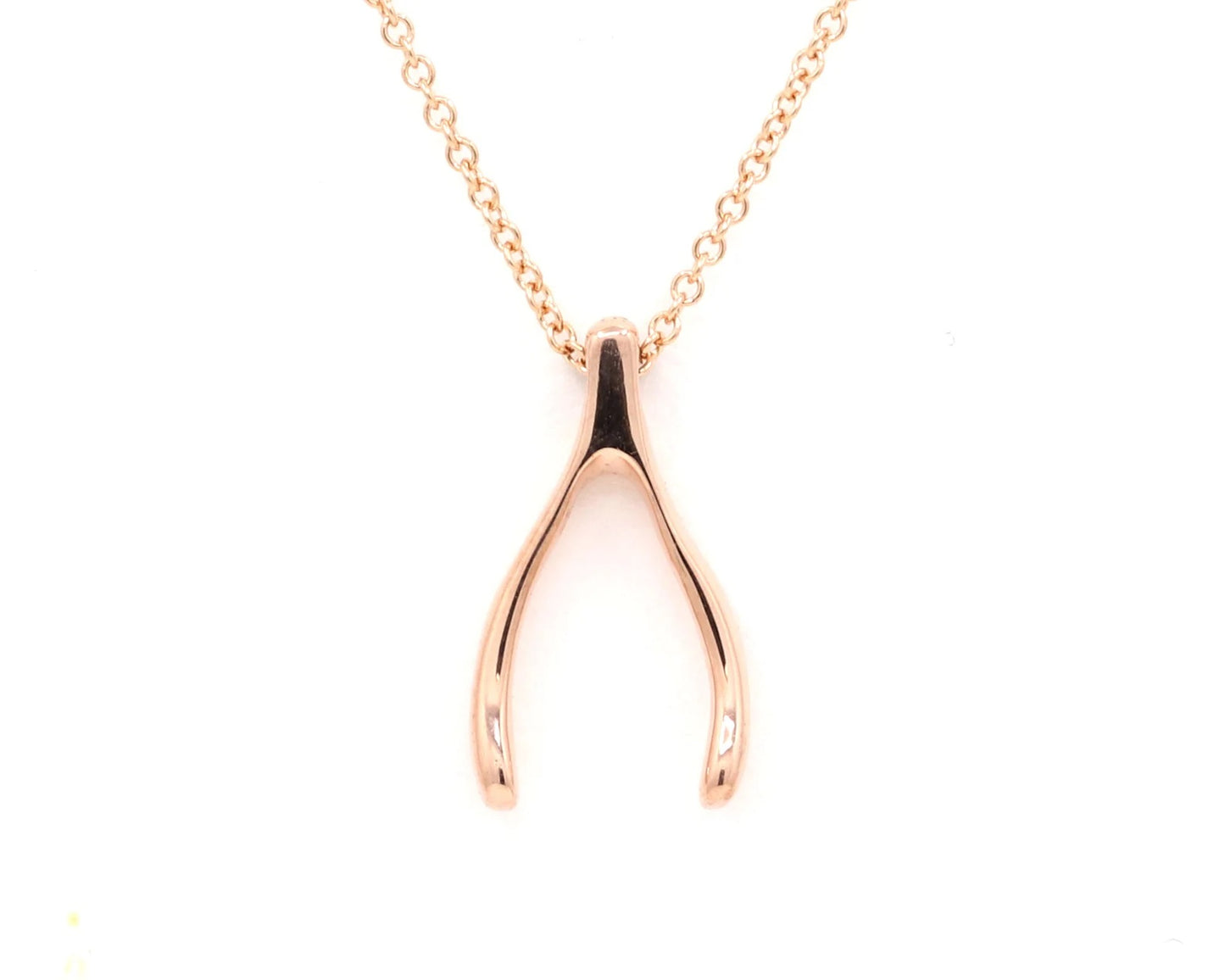 14K WISHBONE NECKLACE