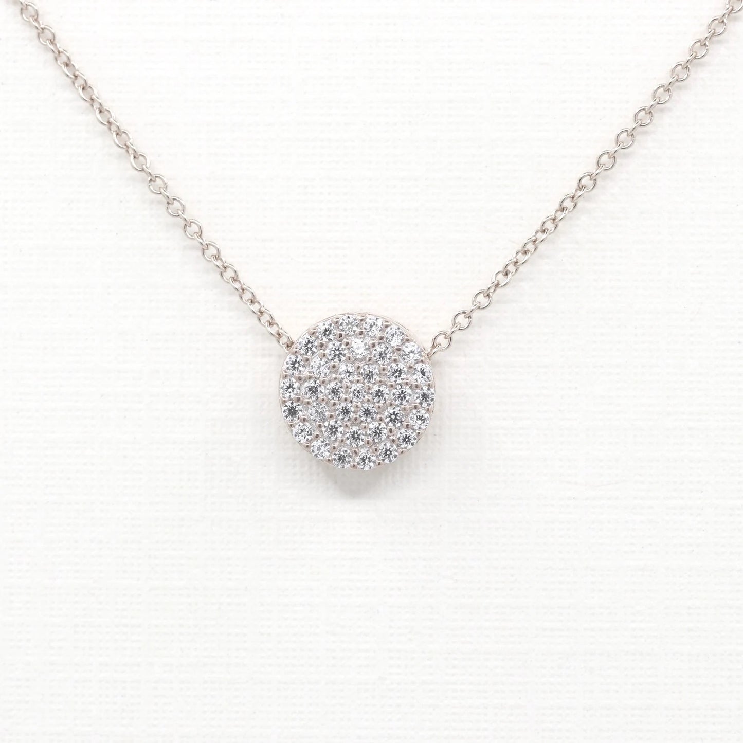 14K 0.20CT DIAMOND CIRCLE NECKLACE