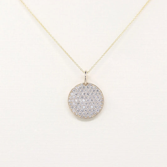 14K 0.70CT DIAMOND CIRCLE NECKLACE