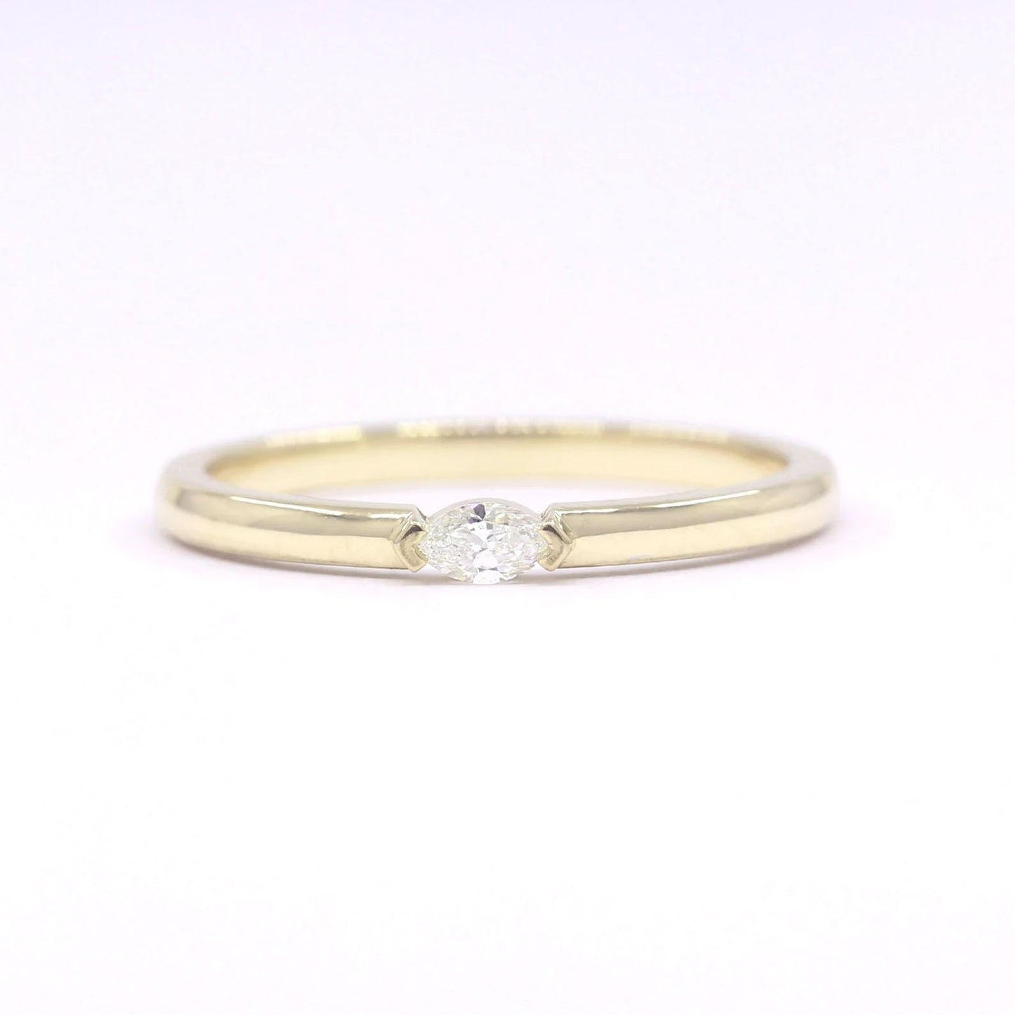 14K MARQUISE DIAMOND SOLITAIRE BAND