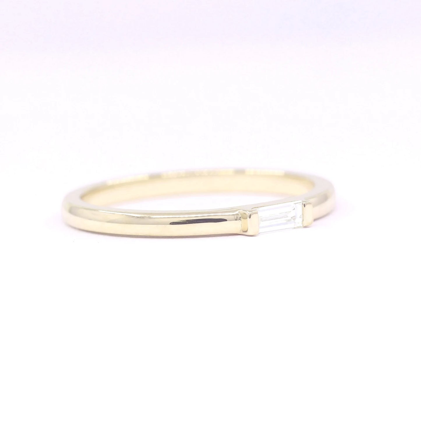 14K BAGUETTE DIAMOND SOLITAIRE BAND