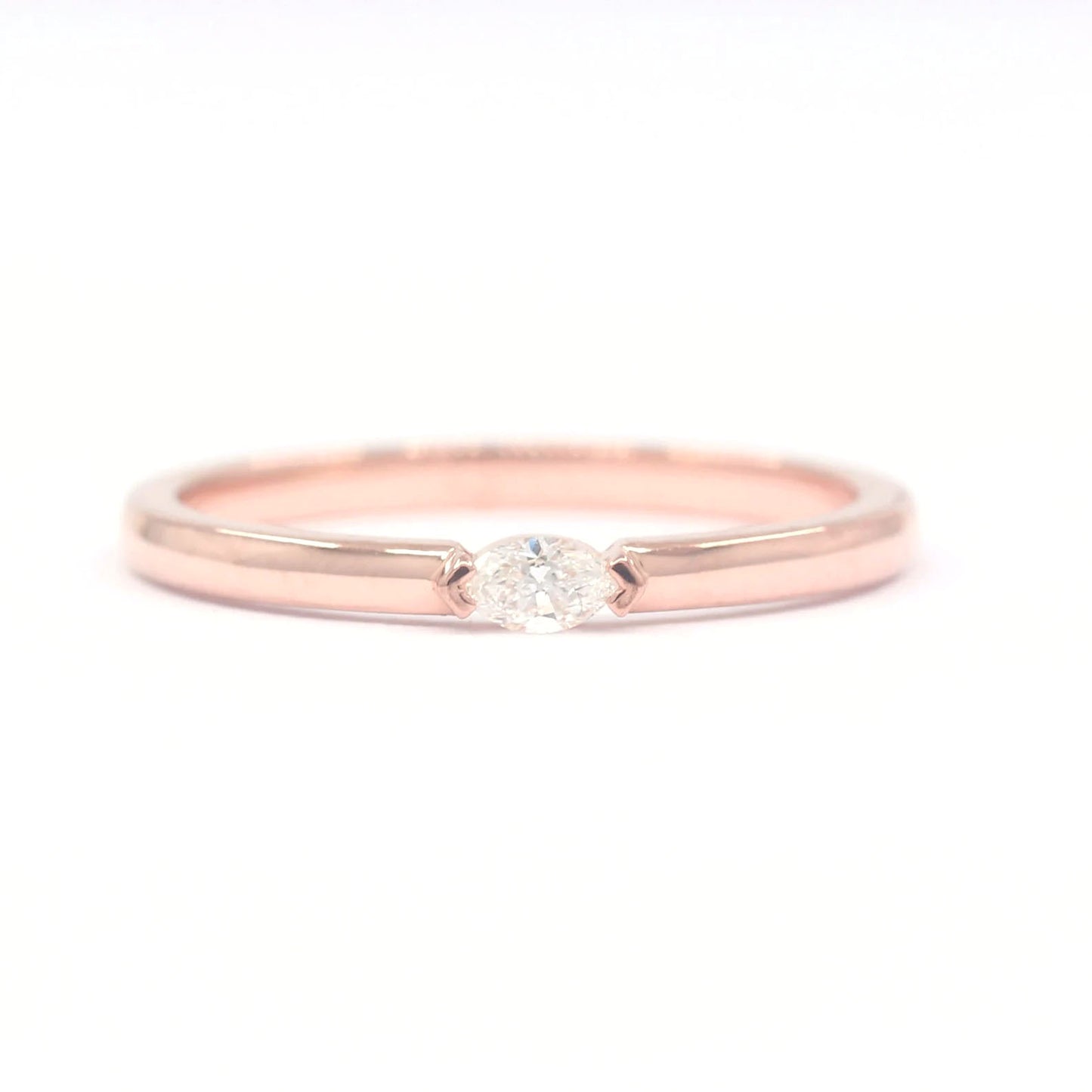 14K MARQUISE DIAMOND SOLITAIRE BAND