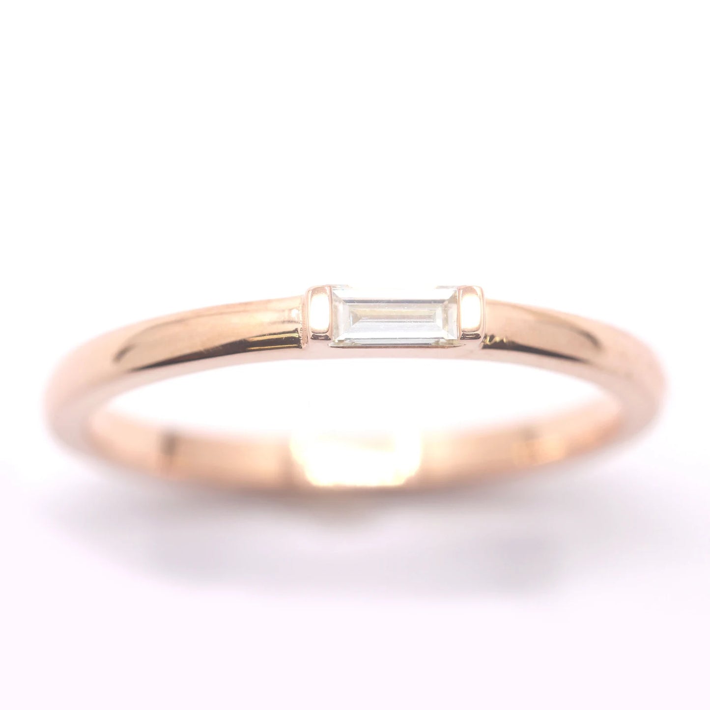 14K BAGUETTE DIAMOND SOLITAIRE BAND