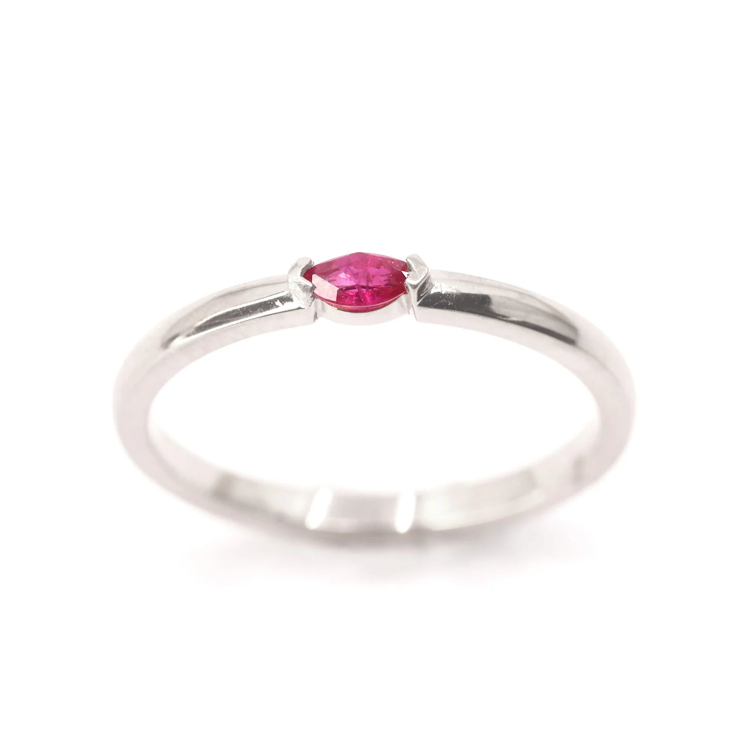 14K MARQUISE RUBY SOLITAIRE BAND