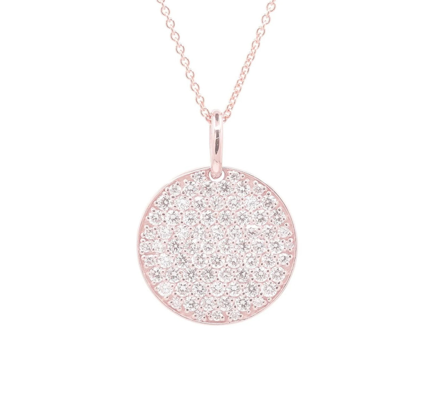 14K 0.70CT DIAMOND CIRCLE NECKLACE