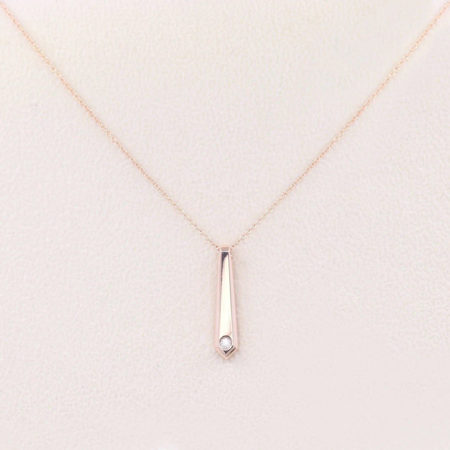 14K DIAMOND TIE NECKLACE