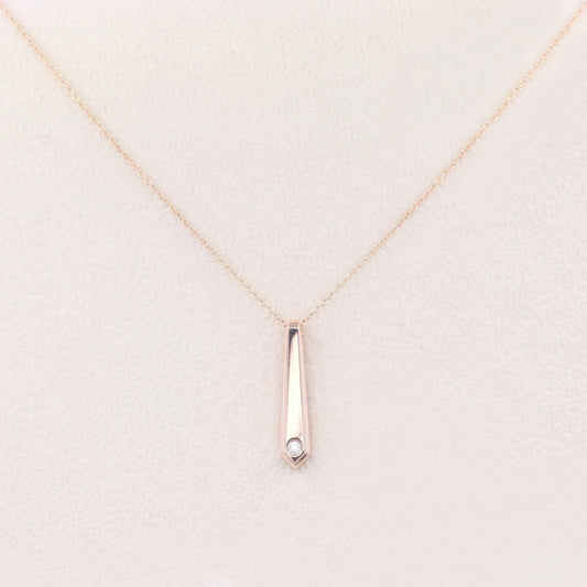 14K DIAMOND TIE NECKLACE