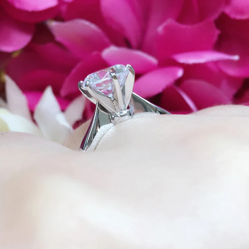 14K 1CT MOISSANITE SOLITAIRE RING