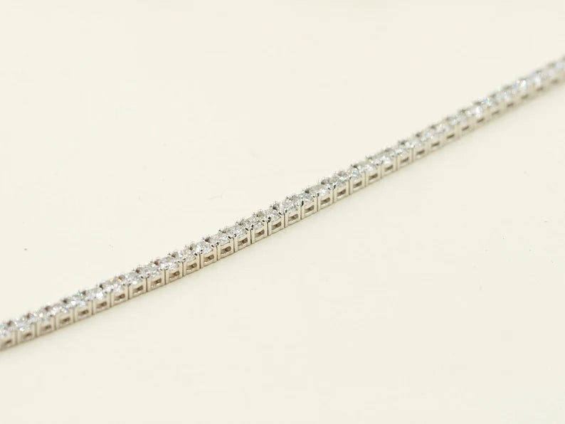 14K 2.6MM DIAMOND FULL ETERNITY TENNIS BRACELET