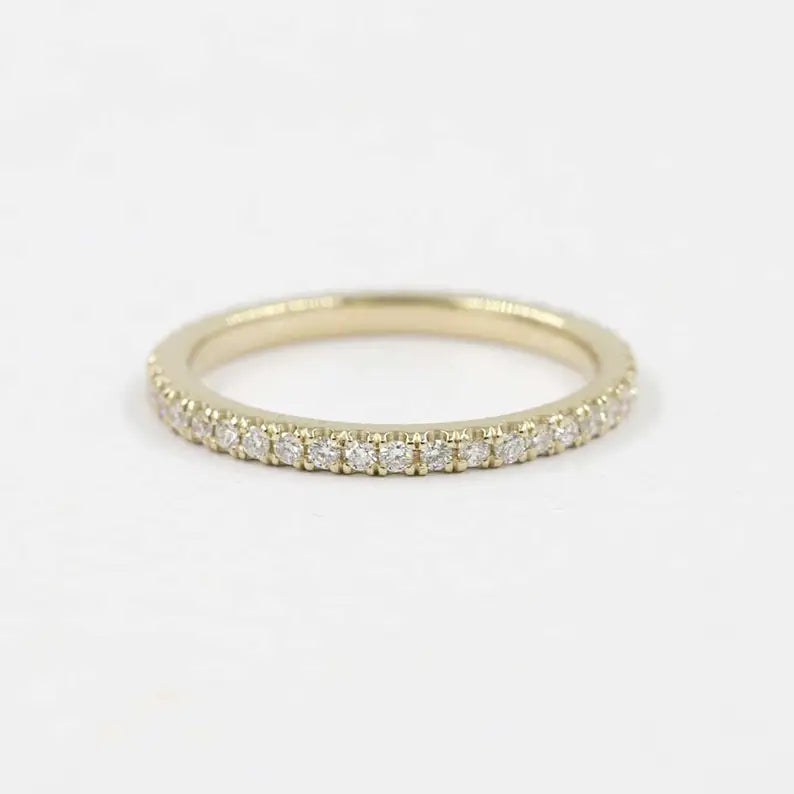 14K 0.50CT DIAMOND FULL ETERNITY 1.8MM BAND