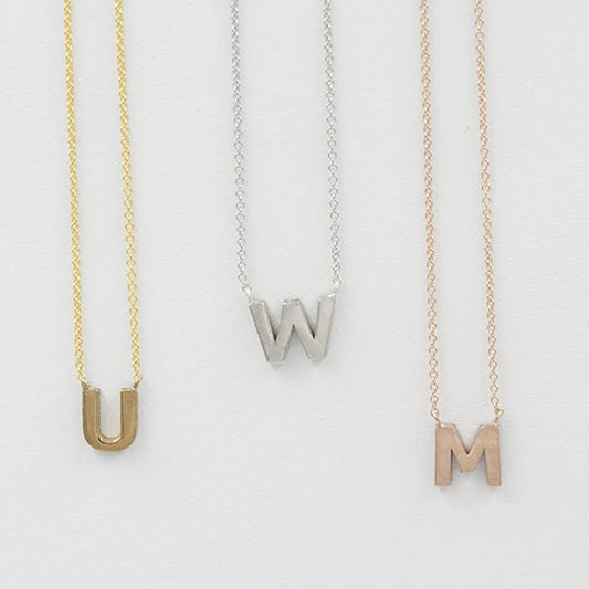 14K INITIAL NECKLACE