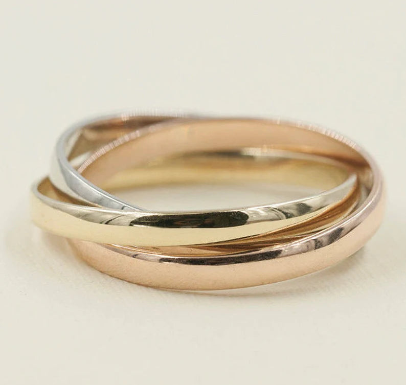 14K TRIPLET BAND