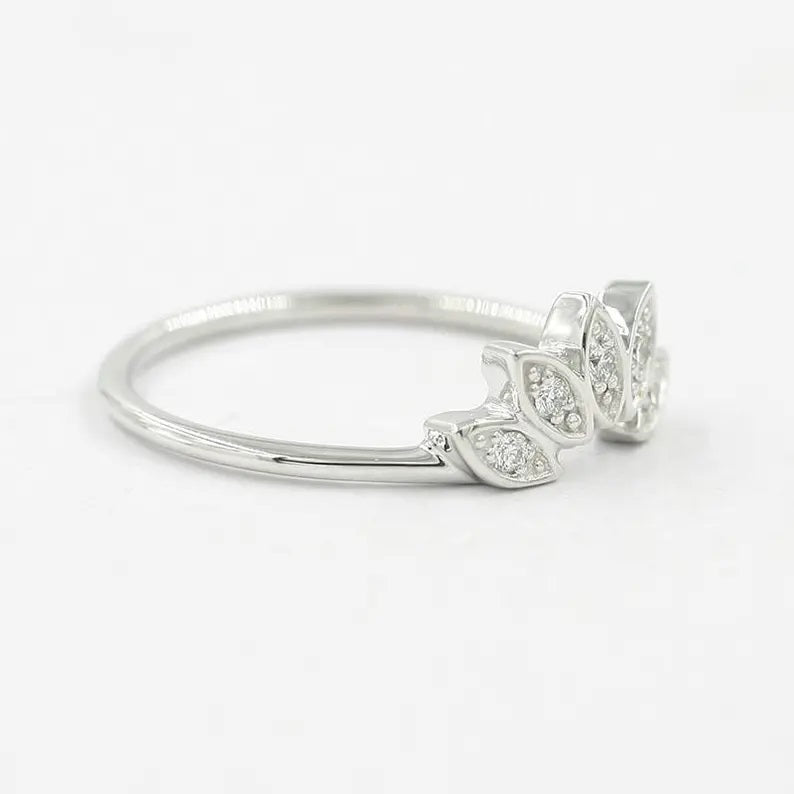 14K DIAMOND MARQUISE SHAPE CROWN BAND