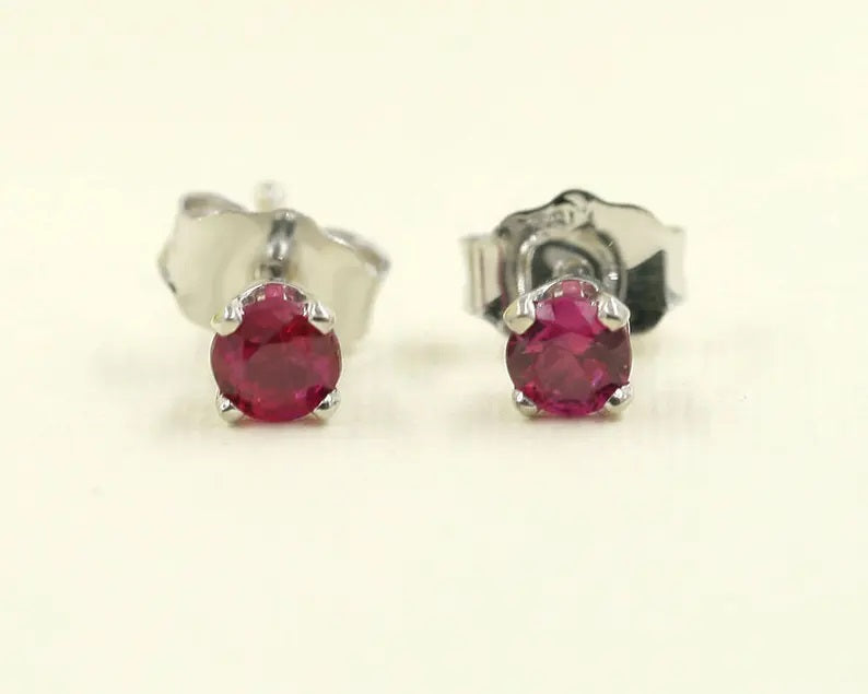 14K RUBY STUD EARRING