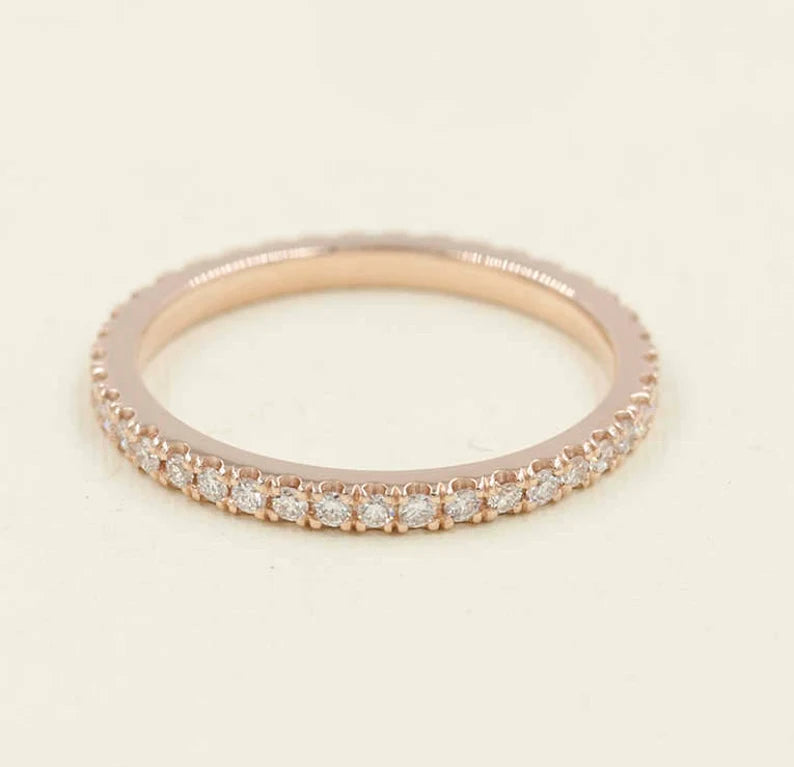 14K 0.50CT DIAMOND FULL ETERNITY 1.8MM BAND