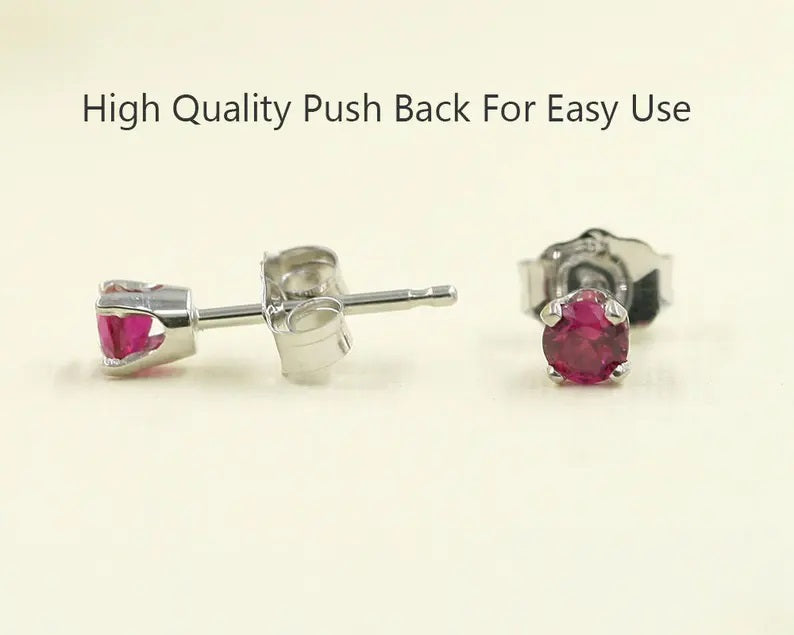 14K RUBY STUD EARRING