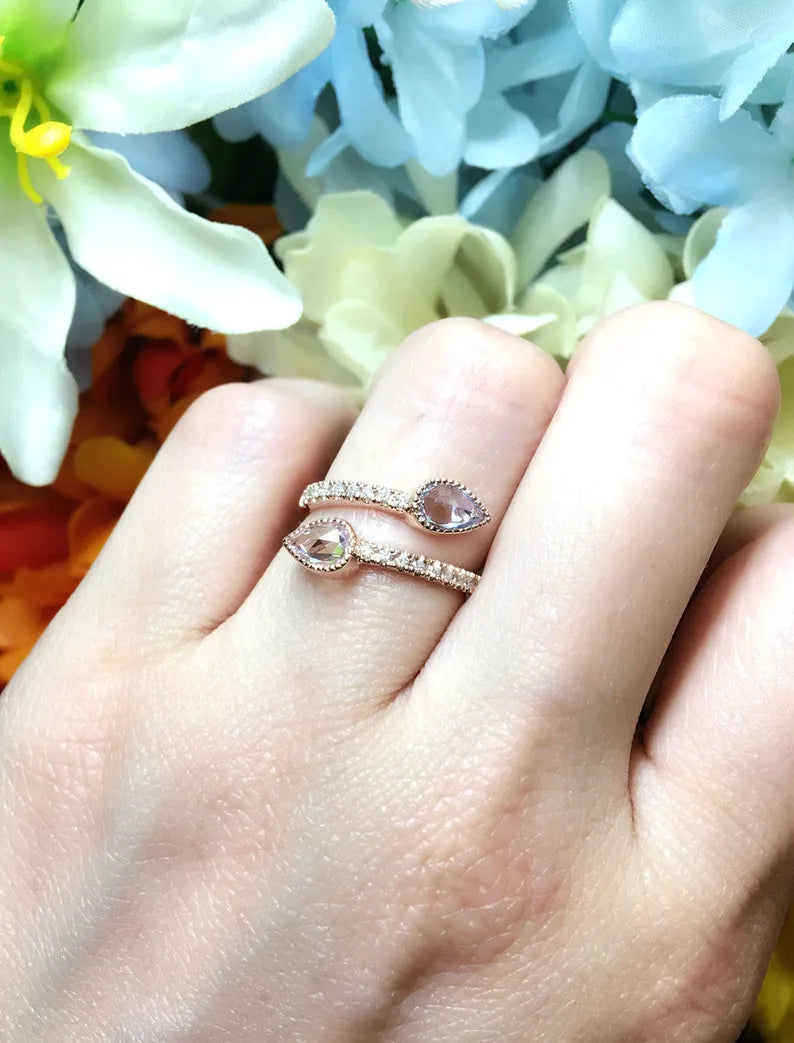 14K COLOR SAPPHIRE DIAMOND BAND