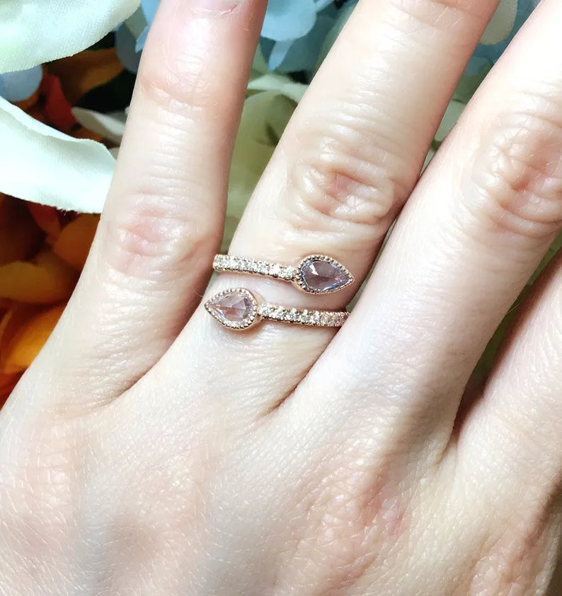 14K COLOR SAPPHIRE DIAMOND BAND