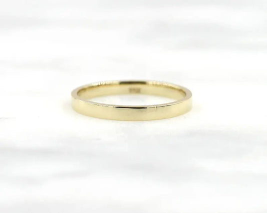 14K 1.8MM SQUARED EDGE BAND