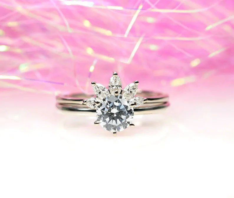 14K 1CT MOISSANITE ENGAGEMENT RING