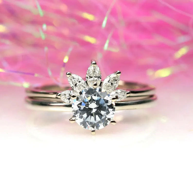 14K 1CT MOISSANITE ENGAGEMENT RING