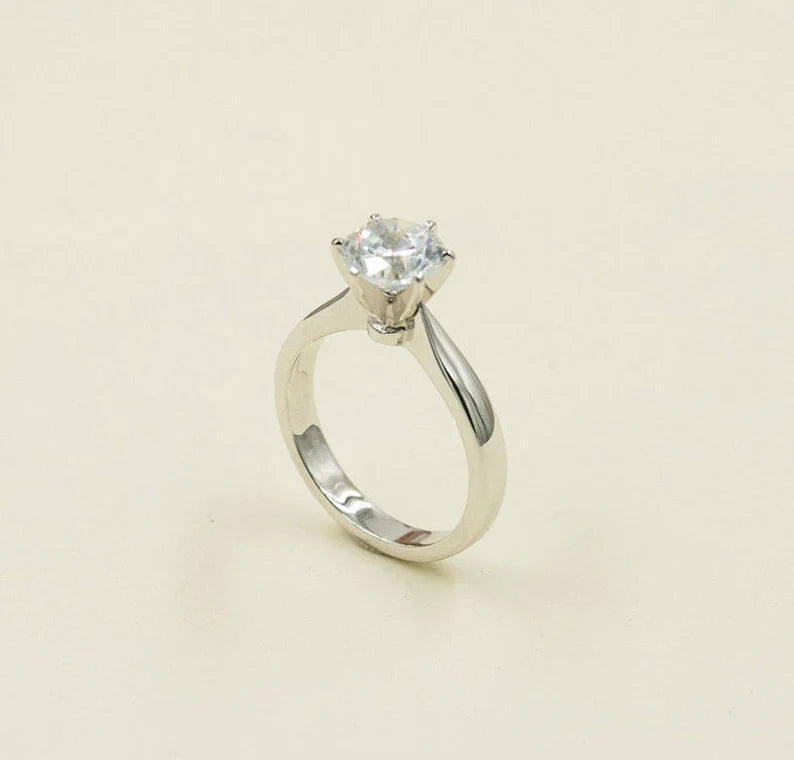 14K 1CT MOISSANITE SOLITAIRE RING