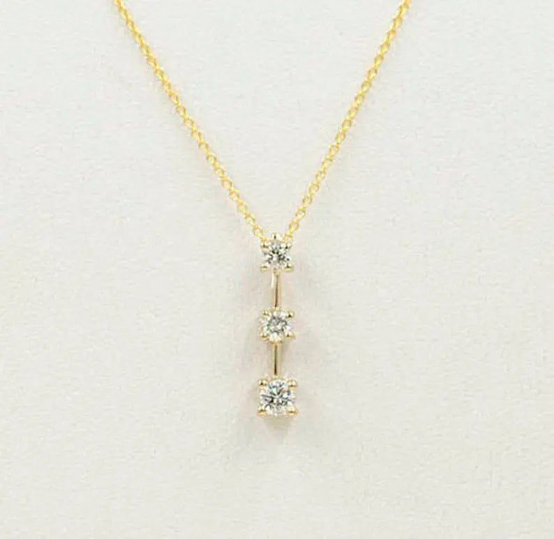 14K 0.35CT DIAMOND NECKLACE