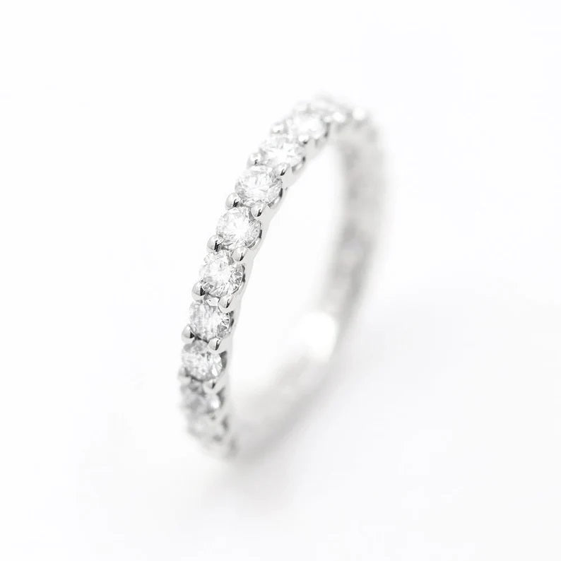 14K 1.2CT DIAMOND 3/4 ETERNITY BAND