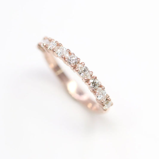 14K MARQUISE ROUND DIAMOND ALTERNATE BAND