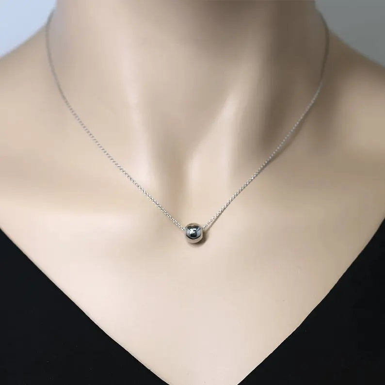 14K BALL NECKLACE