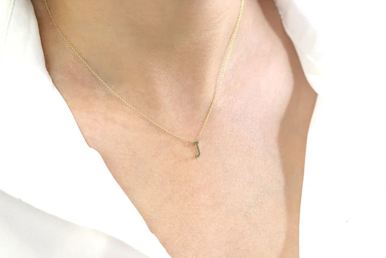 14K INITIAL NECKLACE