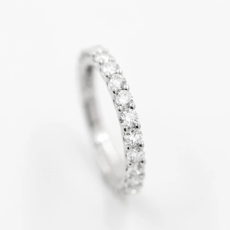 14K 1.2CT DIAMOND 3/4 ETERNITY BAND