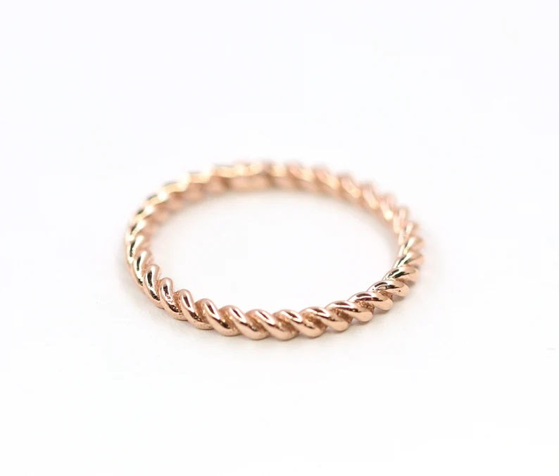 14K 2.2MM TWIST ROPE BAND