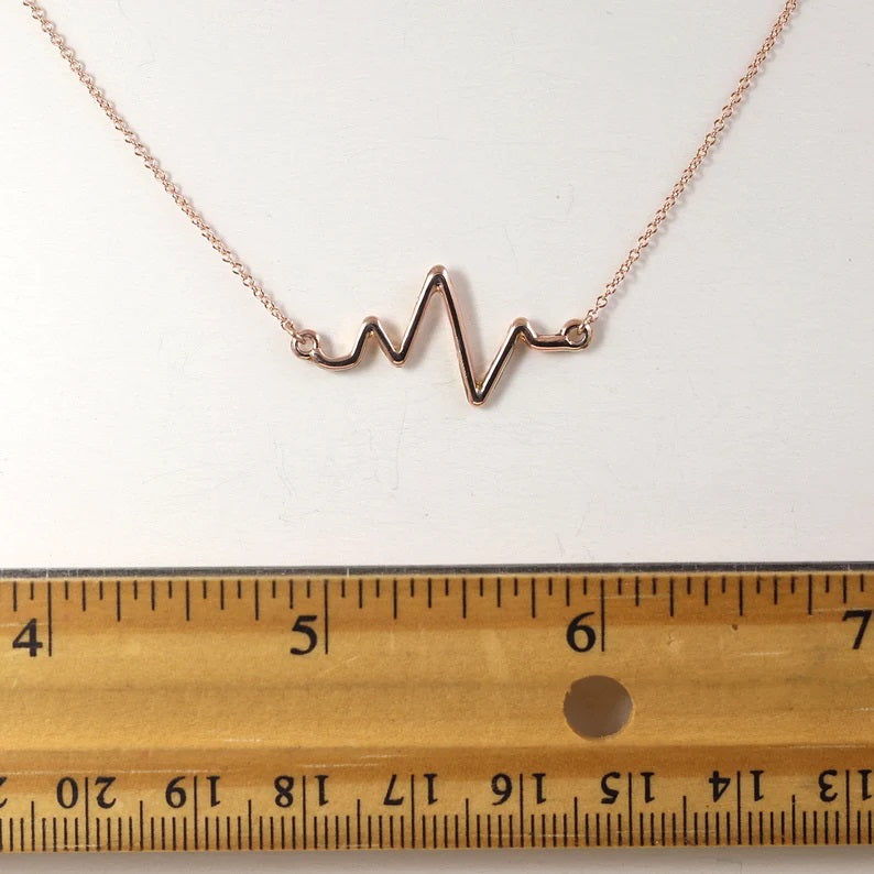 14K HEARTBEAT NECKLACE