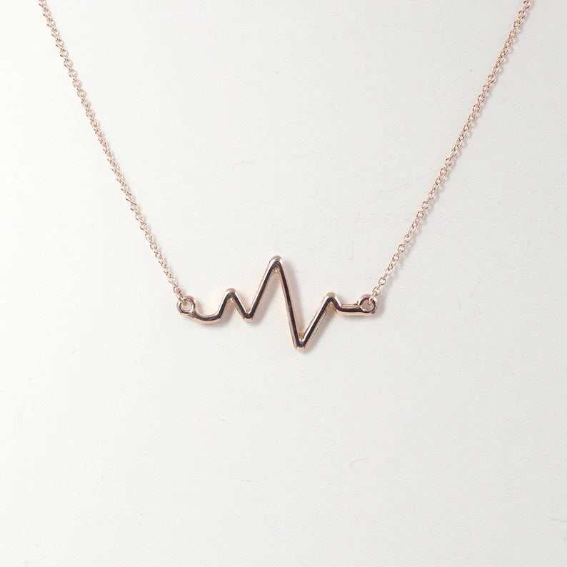 14K HEARTBEAT NECKLACE