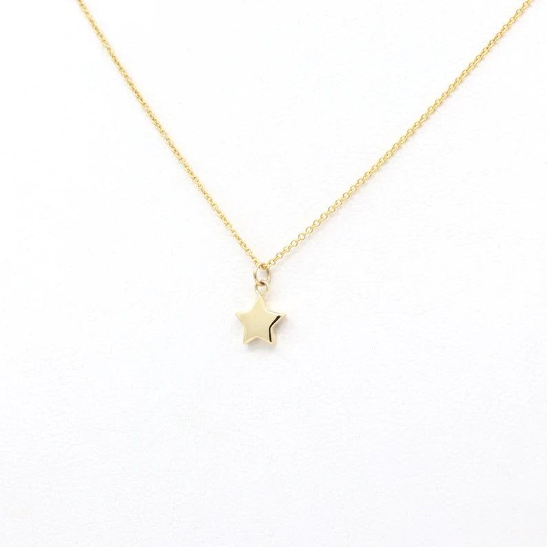 14K TINY STAR NECKLACE