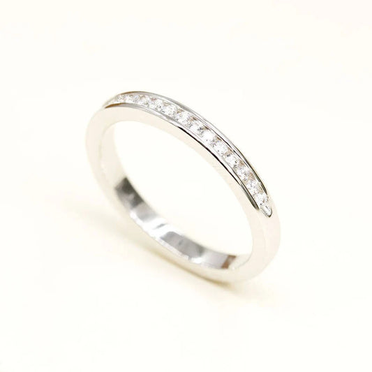 14K 0.24CT DIAMOND CHANNEL BAND