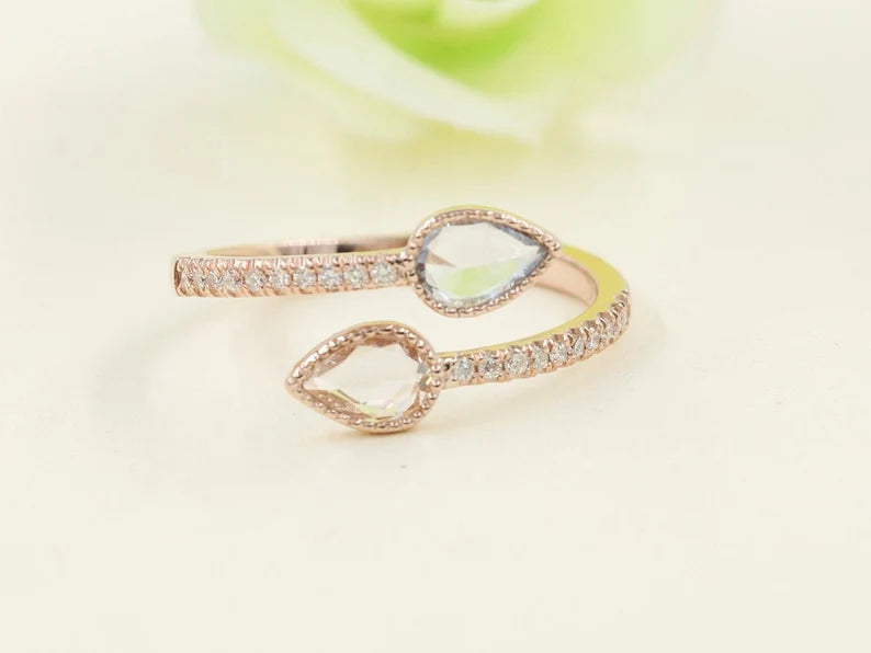 14K COLOR SAPPHIRE DIAMOND BAND