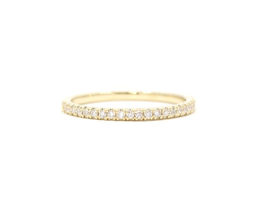 14K 0.17CT DIAMOND HALF ETERNITY 1.6MM BAND