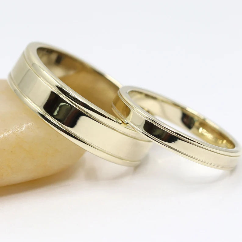 14K 3MM DOUBLE LINE BAND