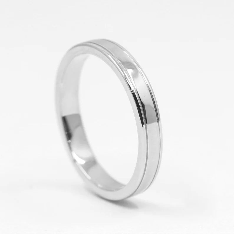 14K 3MM DOUBLE LINE BAND