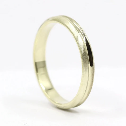 14K 3MM EDGE MATT FINISHED BAND