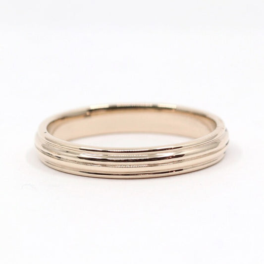 14K 3MM THREE DIMENSIONAL BAND