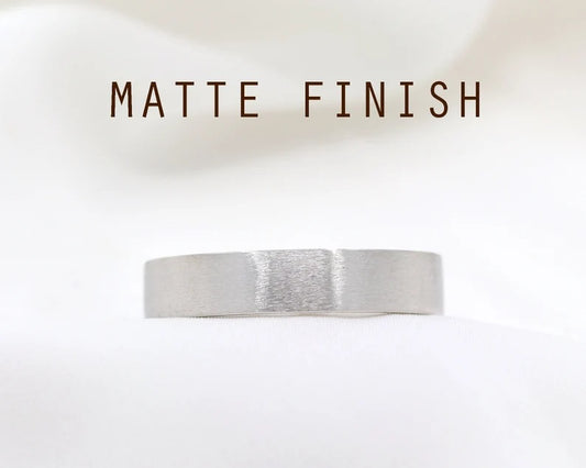 14K 5MM MATT FINISHED BAND