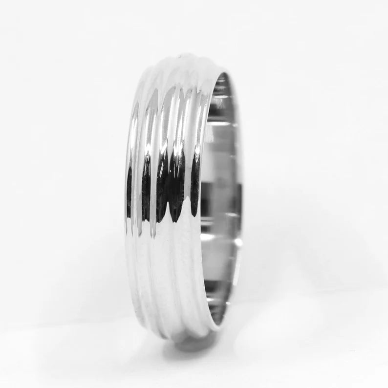 14K VERTICAL STRIPE BAND