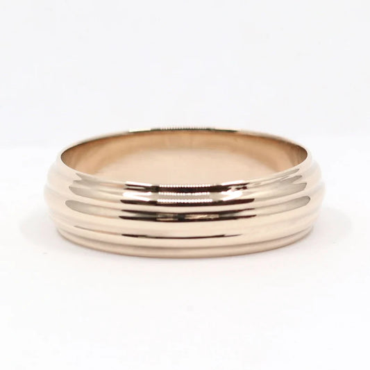 14K VERTICAL STRIPE BAND