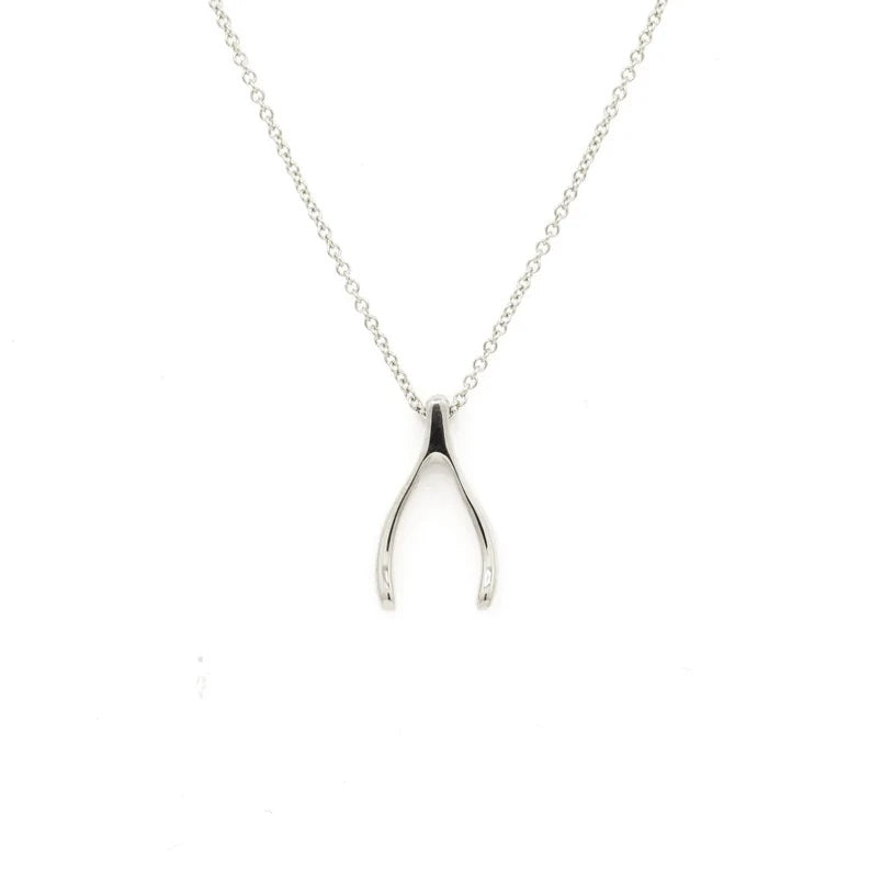 14K WISHBONE NECKLACE