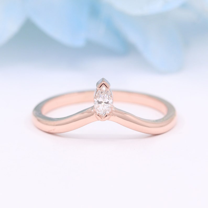 14K NATURAL OPAL ENGAGEMENT RING. MARQUISE DIAMOND BRIDAL RING