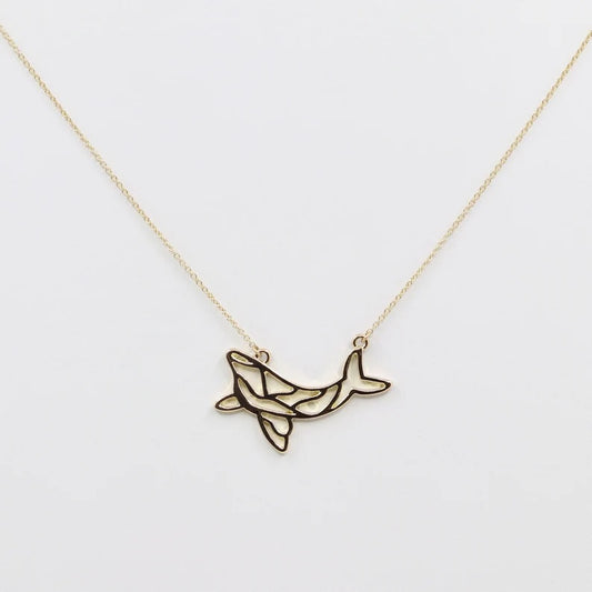 14K WHALE NECKLACE